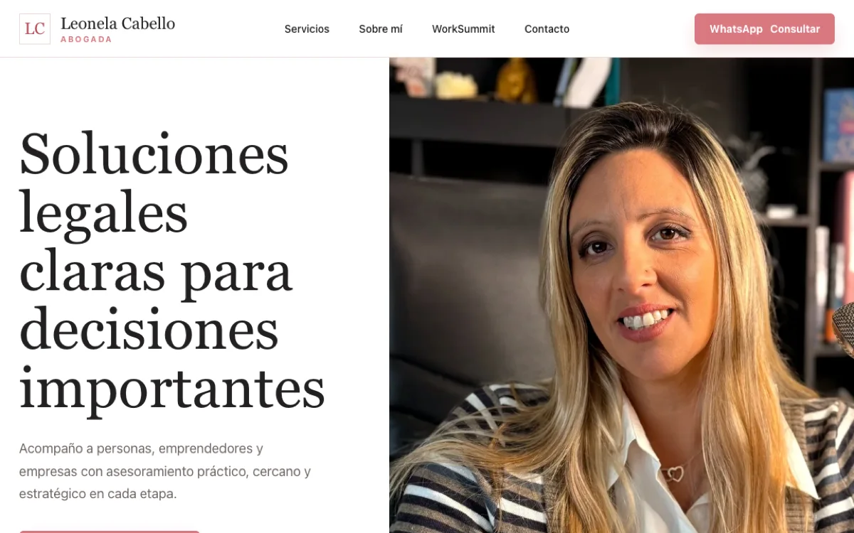 Leonela Cabello legal website
